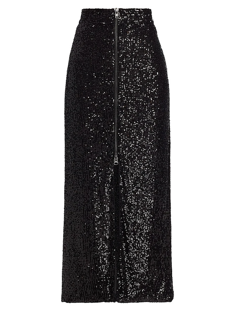 Rhea Sequined Maxi Skirt