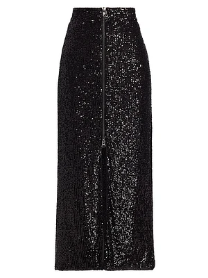 Rhea Sequined Maxi Skirt