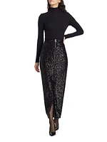 Rhea Sequined Maxi Skirt