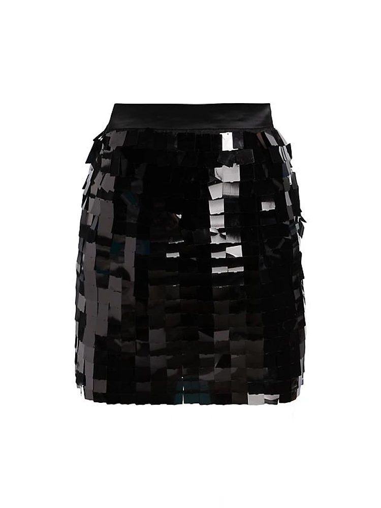 Kinsey Tile Sequin Miniskirt