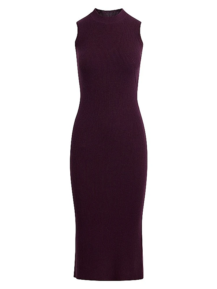 Wool-Blend Sweater Midi-Dress