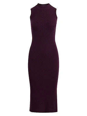 Wool-Blend Sweater Midi-Dress