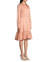 Ruffled Shirtdress