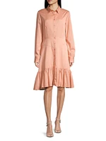 Ruffled Shirtdress