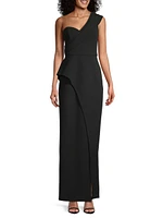 Bonded Crepe Column Gown