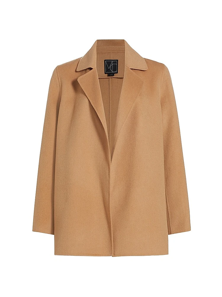 Kate Open-Front Wool Coat
