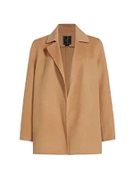 Kate Open-Front Wool Coat