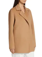 Kate Open-Front Wool Coat