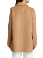 Kate Open-Front Wool Coat