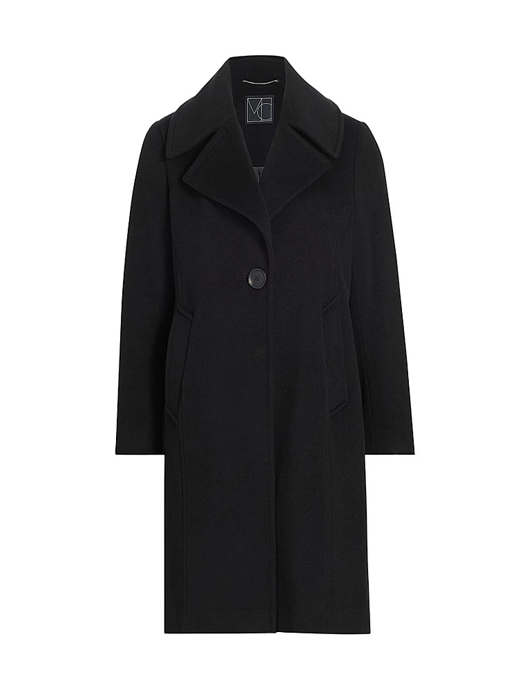 Jess Wide-Collar Wool Coat