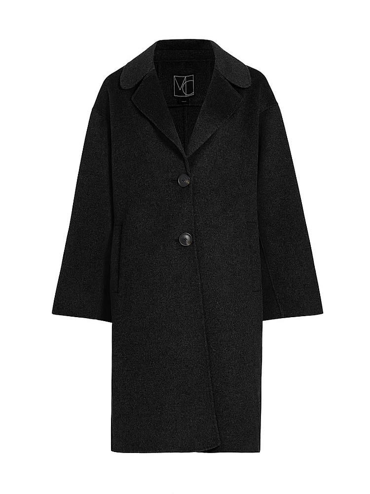 Kelly Long Wool Cocoon Coat