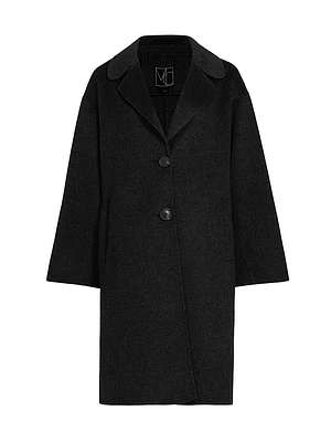 Kelly Long Wool Cocoon Coat