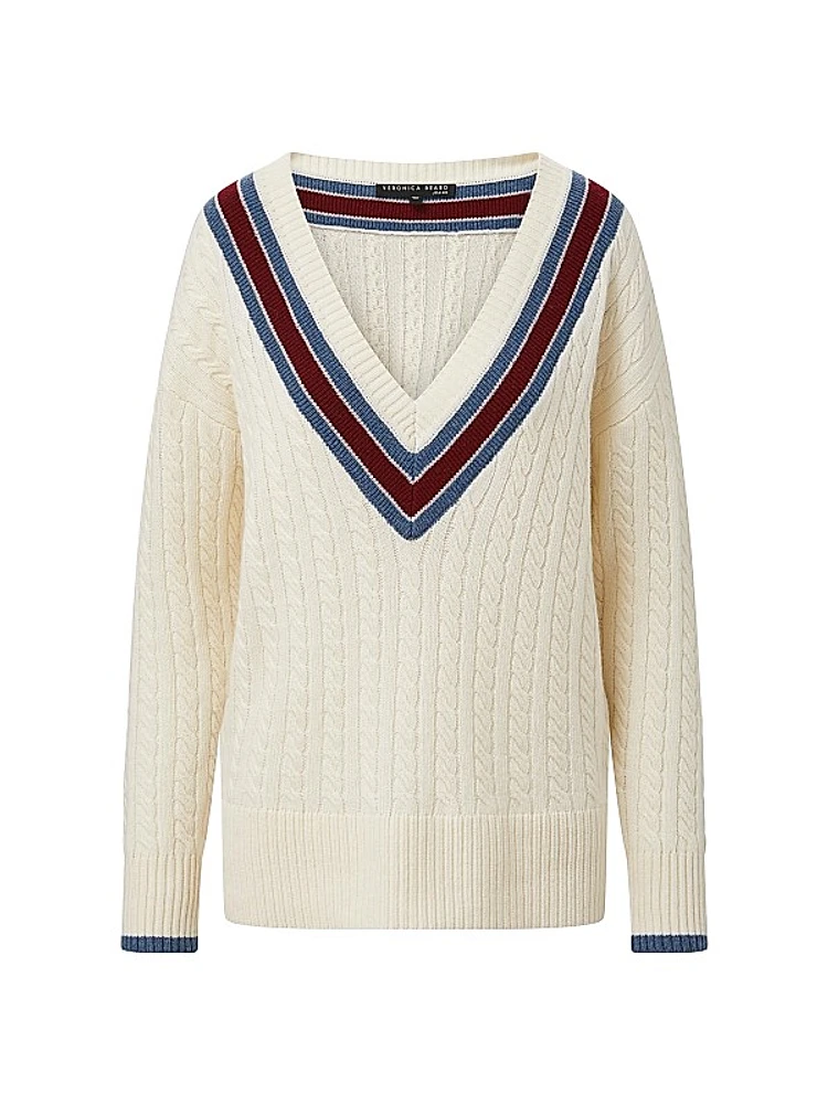 Sibley Wool-Blend Cable-Knit Sweater