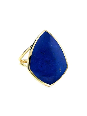 Polished Rock Candy 18K Yellow Gold & Gemstone Ring