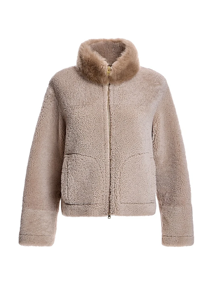 Boxy Shearling Jacket