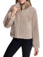 Boxy Shearling Jacket