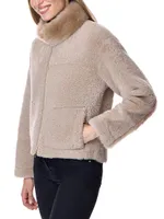 Boxy Shearling Jacket
