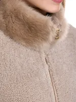 Boxy Shearling Jacket