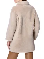 Plush Lamb's Wool Peacoat