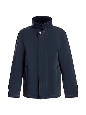 Nylon Shearling-Lined Jacket