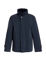 Nylon Shearling-Lined Jacket