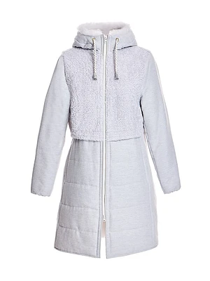 Pieced Wool and Shearling Jacket