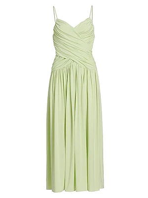 Ruched Jersey Maxi Dress