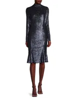 Social Ruffle Hem Cocktail Dress