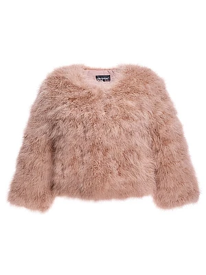 Feathered Bolero Jacket