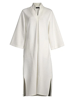 Quilted Infinity Jacquard Caftan