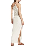 Atacama Crochet One-Shoulder Maxi Dress