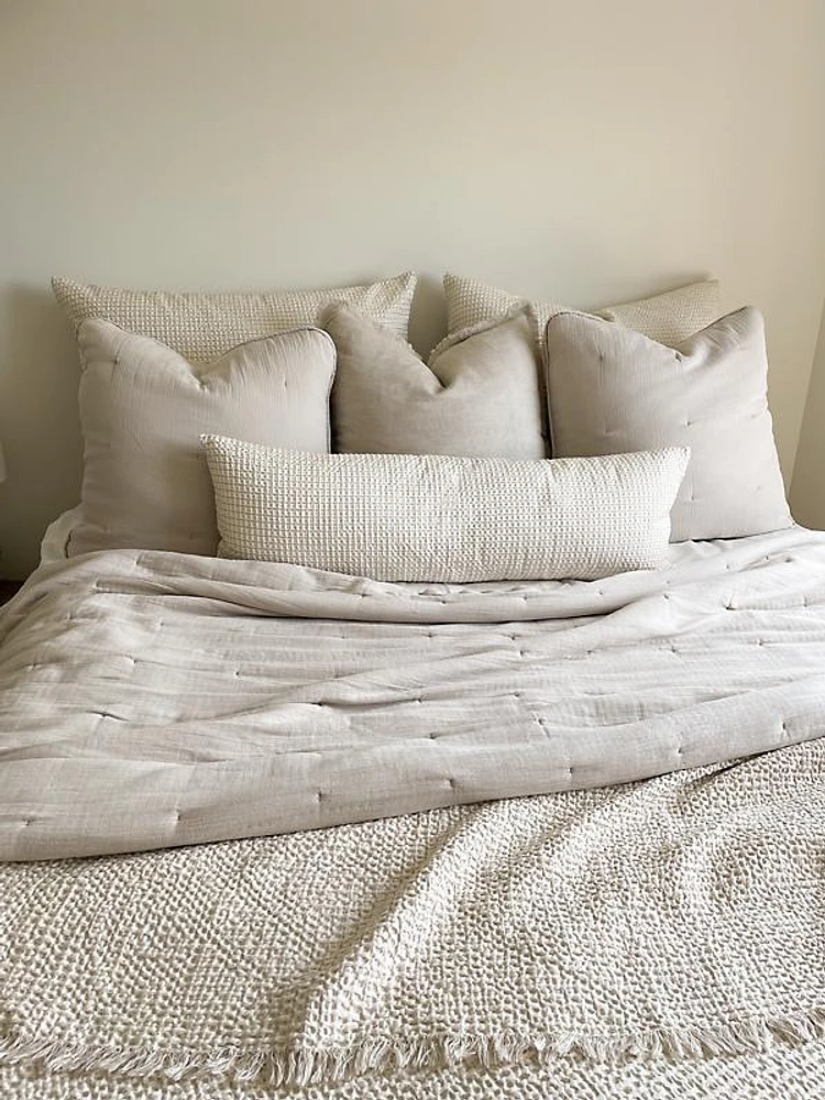 Euro Cotton Gauze Quilt & Pillow Set