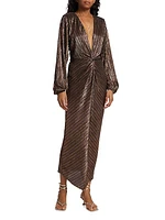 Sutton Metallic Maxi Dress
