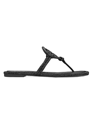 Pavé Cord Miller Leather Sandals
