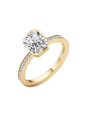 Meta 18K Yellow Gold & 2.14 TCW Lab-Grown Diamond Ring