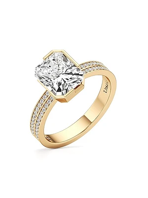 Meta 18K Yellow Gold & 3.40 TCW Lab-Grown Diamond Ring