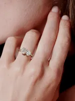 Meta 18K Yellow Gold & TCW Lab-Grown Diamond Toi Et Moi Ring