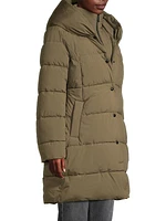Hooded Bib Puffer Coat