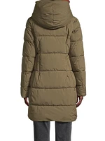 Hooded Bib Puffer Coat
