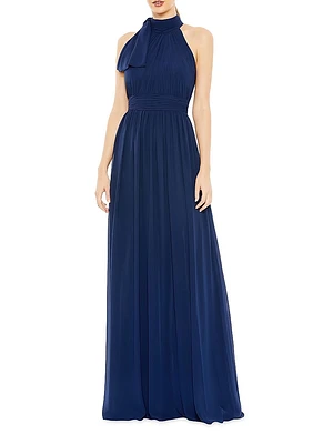 Sleeveless Chiffon Gown