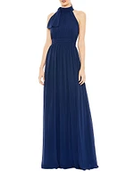 Sleeveless Chiffon Gown