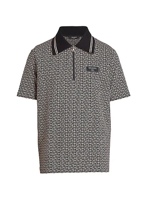 Logo Jacquard Polo Shirt