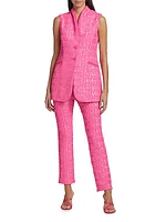 Linettir Paillettes Sequined Crop Flare Pants