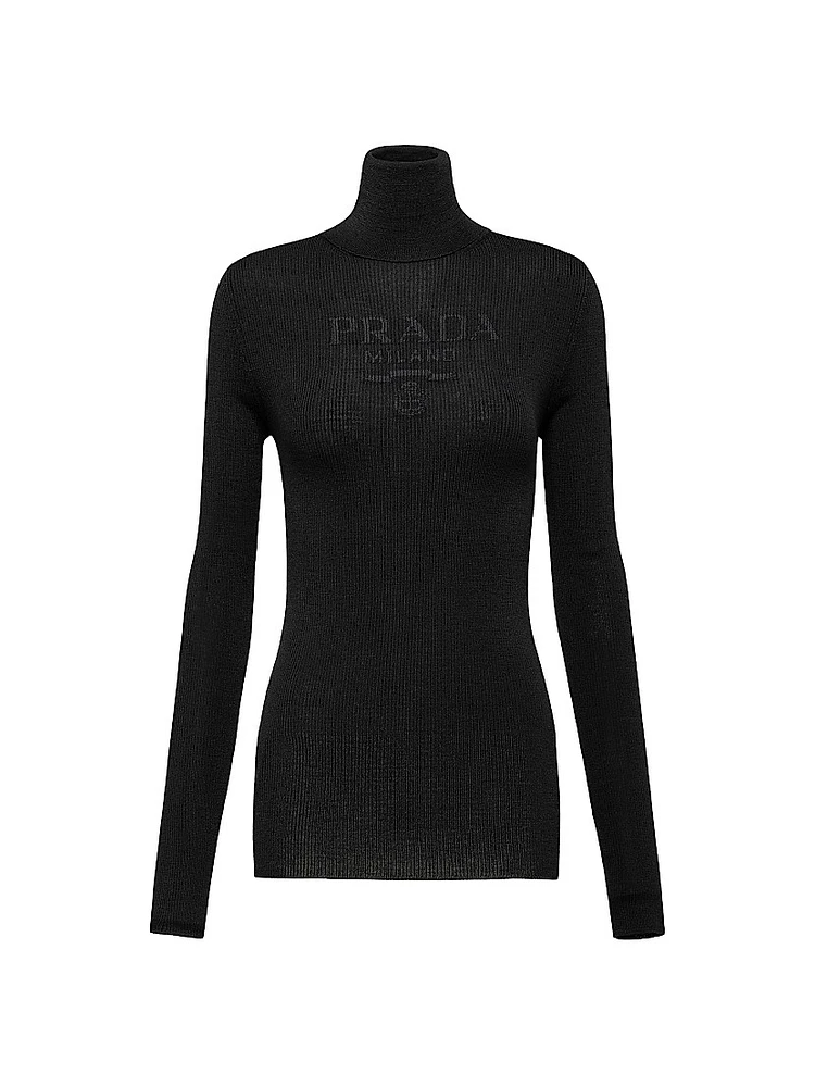 Superfine Wool Turtleneck Sweater
