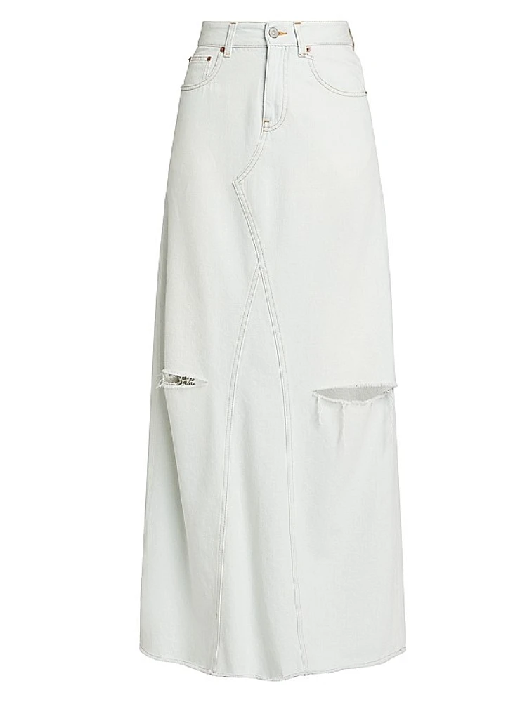 Denim Maxi Skirt