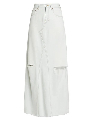 Denim Maxi Skirt