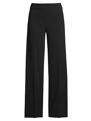Flavia Crepe Wide-Leg Pants