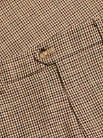 Persistance of Memory Check Wool-Blend Flared Trousers