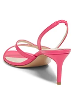 Tita 60MM Leather Slingback Sandals