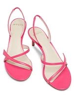 Tita 60MM Leather Slingback Sandals